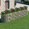 Image de vidaXL Lit surélevé à gabion 500x100x100 cm