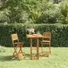 Image de VIDAXL Tabourets de bar pliants - Bois d'acacia