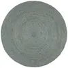 Image de vidaXL Jute Tapis rond - Vert olive 180 cm