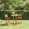 Image de vidaXL Ensemble de bar extérieur 3 pcs - Bois d'acacia massif
