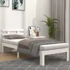 Image de vidaXL Cadre de lit 75x190 cm - Blanc