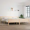 Image de Vidaxl Cadre de lit 200x200 cm - Bois massif