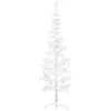 Image de VidaXL Demi Sapin de Noël 120 cm Blanc