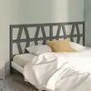 Image de vidaXL Tête de lit - Gris 206 cm