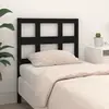 Image de vidaXL Tête de lit en Bois - Noir
