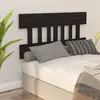 Image de vidaXL Tête de lit bois noir 163.5x3x81 cm