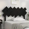 Image de vidaXL Tête de lit - Bois de pin 132 cm - Noir