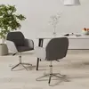 Image de VIDAXL Chaises pivotantes - Gris clair Tissu