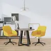 Image de vidaXL Chaises Pivotantes Velours Jaune