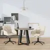 Image de vidaXL Chaises pivotantes lot de 2 Crème