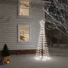Image de vidaXL Arbre de Noël cône LED 180 cm