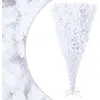 Image de vidaXL Sapin de Noël renversé 240 cm - Blanc