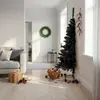 Image de vidaXL Demi sapin de Noël avec support - Noir - 180 cm