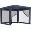 Image de vidaXL Tente de fête avec parois maille 3x3 m - Bleu