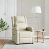 Image de vidaXL Fauteuil de massage - Crème Similicuir