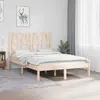 Image de vidaXL Cadre de lit blanc 120x190 cm - Bois massif