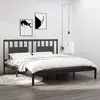 Image de VIDAXL Cadre de lit - 200x200 cm - Gris bois massif