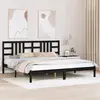 Image de vidaXL Cadre de lit sans matelas - Noir 200x200 cm