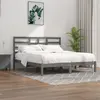 Image de vidaXL Cadre de lit 200x200 cm - Gris