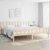Image de Vidaxl Cadre de lit - Bois massif 160x200 cm