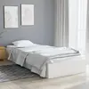 Image de vidaXL Cadre de lit sans matelas - Bois massif blanc