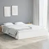 Image de vidaXL Cadre de lit sans matelas 135x190 cm - Blanc