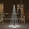 Image de vidaXL Sapin de Noël sur mât 180 cm - LED