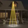 Image de VIDAXL Sapin mât de drapeau 732 LED Blanc chaud 500 cm