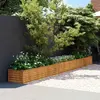 Image de vidaXL Jardinière surélevée 482 x 50 x 36 cm Acier Corten