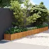 Image de vidaXL Lit surélevé 580x50x36 cm Acier corten