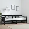 Image de vidaXL Lit de jour bois pin 80x200cm noir