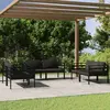 Image de vidaXL Salon de jardin 6 pcs avec coussins - Aluminium anthracite