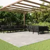 Image de vidaXL Salon de jardin 10 pcs avec coussins - Aluminium Anthracite