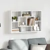 Image de vidaXL Étagère Murale Blanc Bois d'Ingénierie