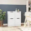 Image de vidaXL Buffets 2pcs - Blanc