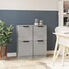 Image de vidaXL Buffets 2 pcs Gris béton