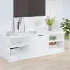 Image de VidaXL Meuble TV - Blanc bois d'ingénierie