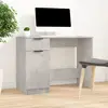 Image de vidaXL Bureau Gris béton - 100x50x75 cm