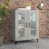 Image de vidaXL Buffet gris béton 69,5x34x90 cm
