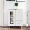 Image de vidaXL Buffet blanc