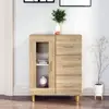 Image de vidaXl Buffet chêne sonoma bois d'ingénierie