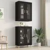 Image de VidaXL Armoire murale - Noir - 69,5 x 34 x 90 cm