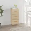 Image de vidaXL Buffet chêne sonoma bois d'ingénierie