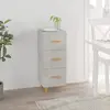 Image de VidaXL Buffet - Gris béton - 34,5 x 34 x 90 cm