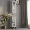 Image de VidaXL Armoire murale Gris béton