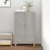 Image de vidaXL Buffet haut - Gris béton