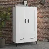 Image de vidaXL Buffet haut - Blanc