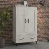 Image de VidaXL Buffet haut - Gris béton