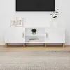 Image de vidaXL Meuble TV Blanc 150x30x50 cm