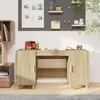 Image de vidaXL Bureau Chêne sonoma 140x50x75 cm